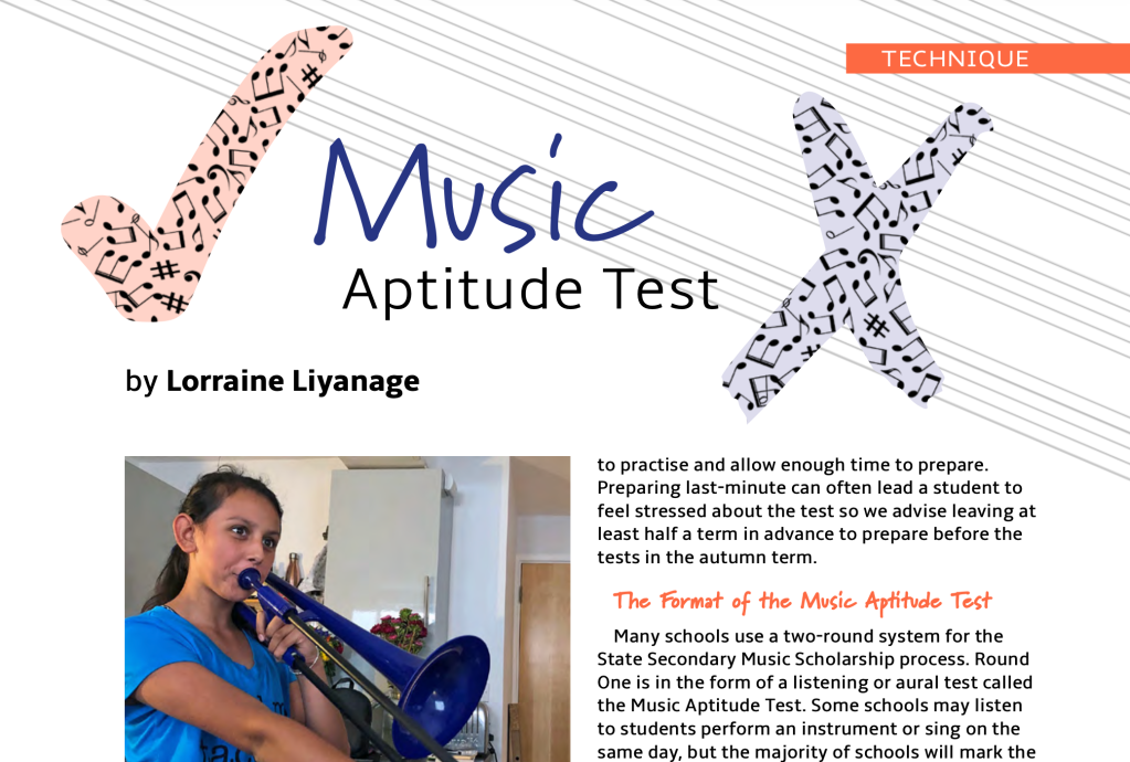 Guidance With The Coopers Coborn Music Aptitude Test For 2024 Secondary School Admissions